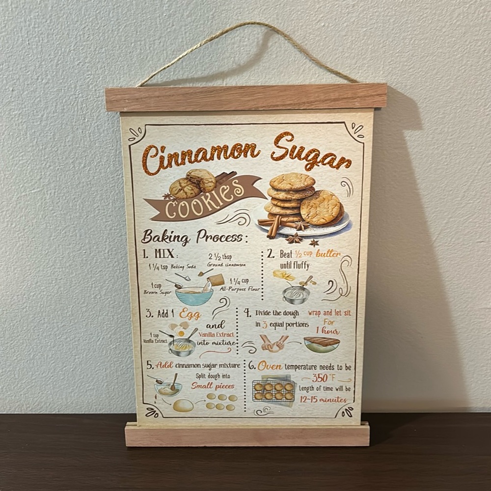 Cinnamon Sugar Cookies Wall Decor Sign - Neutral